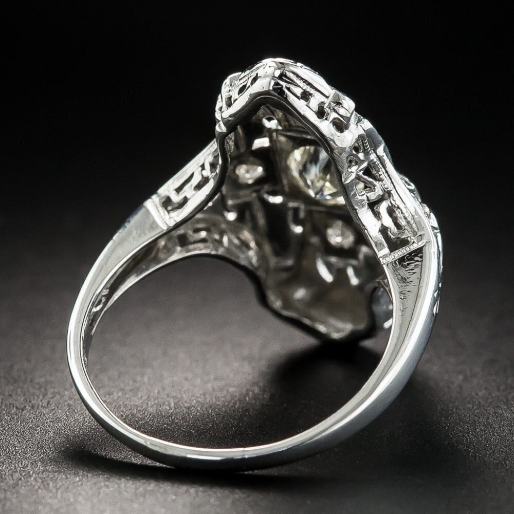💎Beautiful 925 Silver Plated CZ Diamond Ring for Women, MARR9264 - Picture 4 of 5
